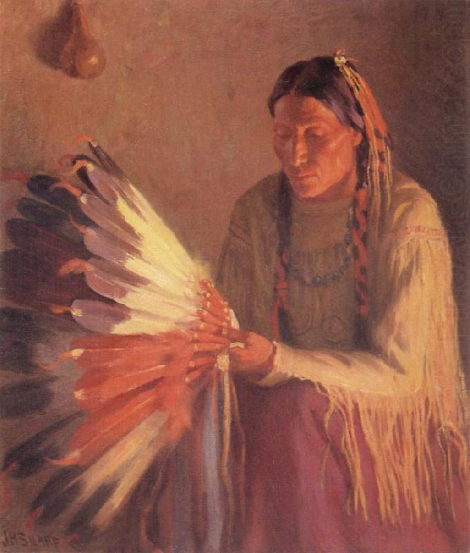 Sharp Joseph Henry The Warbonnet china oil painting image